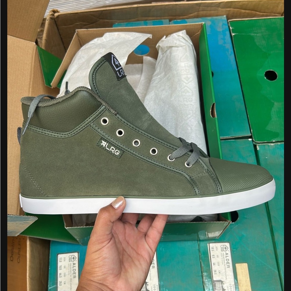 LRG Men's Olive High-Top Boots